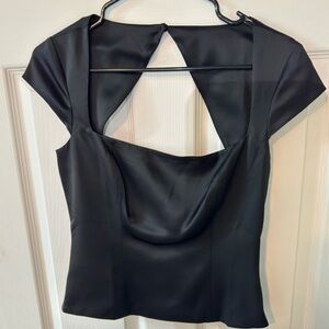 Reformaton Cora Satin Top Sz 6 NWT